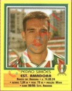 127 Pedro Simoes – Futebol 1999-2000 Panini