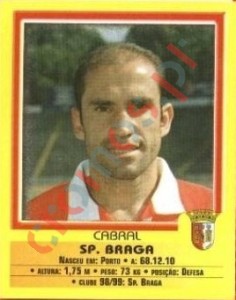 141 Cabral – Futebol 1999-2000 Panini