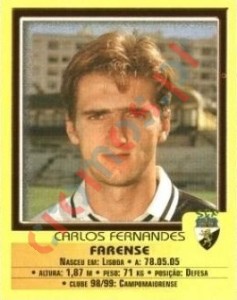 192 Carlos Fernandes – Futebol 1999-2000 Panini