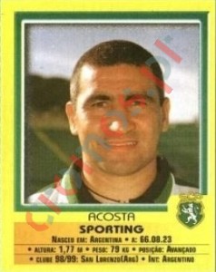 66 Acosta – Futebol 1999-2000 Panini
