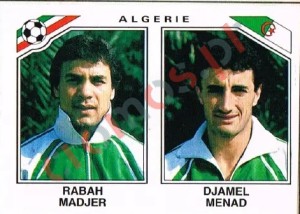 235 Rabah Madjer - Djamel Menad – FIFA World Cup Mexico 1986 Panini