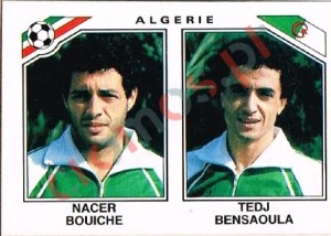 236 Nacer Bouiche - Tedj Bensaoula – FIFA World Cup Mexico 1986 Panini
