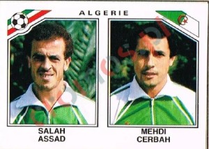 237 Salah Assad - Mehdi Cerbah – FIFA World Cup Mexico 1986 Panini