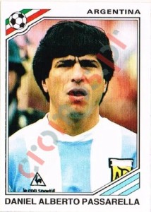 76 Daniel Alberto Passarella – FIFA World Cup Mexico 1986 Panini