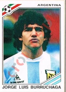 85 Jorge Luis Burruchaga – FIFA World Cup Mexico 1986 Panini