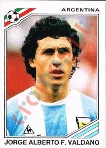 88 Jorge Alberto F. Valdano – FIFA World Cup Mexico 1986 Panini