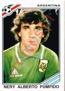 89 Nery Alberto Pumpido – FIFA World Cup Mexico 1986 Panini