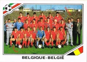 129 Team Belgia – FIFA World Cup Mexico 1986 Panini