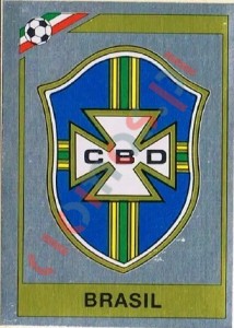 238 Badge Brazilia – FIFA World Cup Mexico 1986 Panini