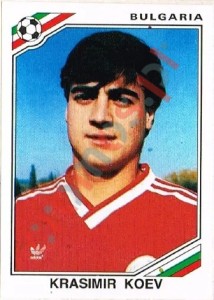 57 Krasimir Koev – FIFA World Cup Mexico 1986 Panini