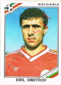61 Emil Dimitrov – FIFA World Cup Mexico 1986 Panini