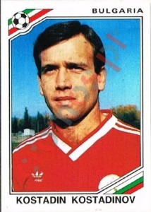 69 Kostadin Kostadinov – FIFA World Cup Mexico 1986 Panini