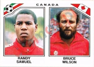 222 Randy Samuel - Bruce Wilson – FIFA World Cup Mexico 1986 Panini