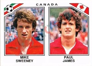 224 Mike Sweeney - Paul James – FIFA World Cup Mexico 1986 Panini