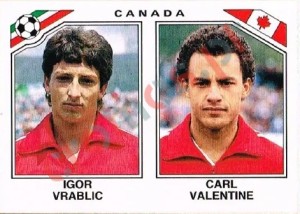226 Igor Vrablic - Carl Valentine – FIFA World Cup Mexico 1986 Panini