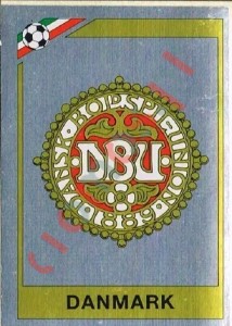 346 Badge Denmark – FIFA World Cup Mexico 1986 Panini