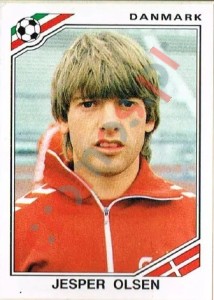 357 Jesper Olsen – FIFA World Cup Mexico 1986 Panini