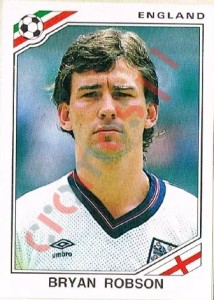 412 Bryan Robson – FIFA World Cup Mexico 1986 Panini