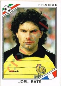166 Joel Bats – FIFA World Cup Mexico 1986 Panini
