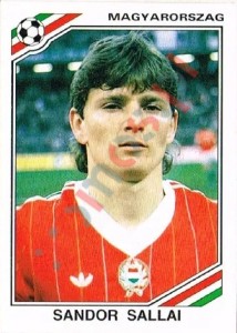 203 Sandor Sallai – FIFA World Cup Mexico 1986 Panini