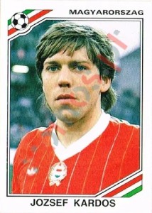 208 Jozsef Kardos – FIFA World Cup Mexico 1986 Panini