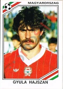 212 Gyula Hajszan – FIFA World Cup Mexico 1986 Panini
