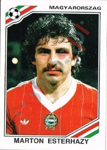 215 Marton Esterhazy – FIFA World Cup Mexico 1986 Panini