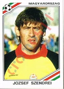 217 Jozsef Szendrei – FIFA World Cup Mexico 1986 Panini