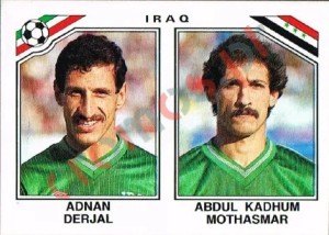 103 Adnan Derjal-Abdul Kadhum Mothasmar – FIFA World Cup Mexico 1986 Panini