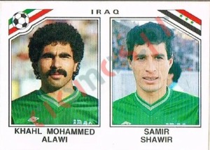 104 Khahl Mohammed Alawi - Samir Shawir – FIFA World Cup Mexico 1986 Panini