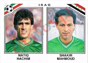 106 Natiq Hachin - Shakir Mahmoud – FIFA World Cup Mexico 1986 Panini