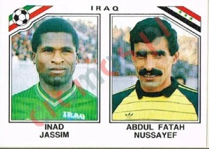 109 Inad Jassim - Abdul Fatah Nussayef – FIFA World Cup Mexico 1986 Panini