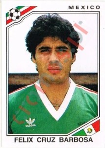 114 Felix Cruz Barbosa – FIFA World Cup Mexico 1986 Panini