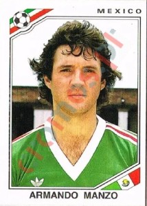 115 Armando Manzo – FIFA World Cup Mexico 1986 Panini