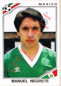 123 Manuel Negrete – FIFA World Cup Mexico 1986 Panini