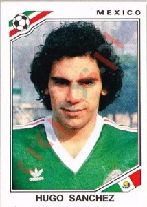 124 Hugo Sanchez – FIFA World Cup Mexico 1986 Panini