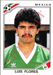 125 Luis Flores – FIFA World Cup Mexico 1986 Panini