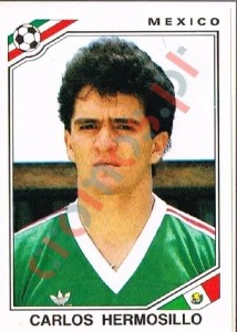 126 Carlos Hermosillo – FIFA World Cup Mexico 1986 Panini
