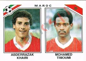 424 Abderrazak Khairi- Mahomed Timoumi – FIFA World Cup Mexico 1986 Panini