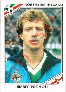277 Jimmy Nicholl – FIFA World Cup Mexico 1986 Panini