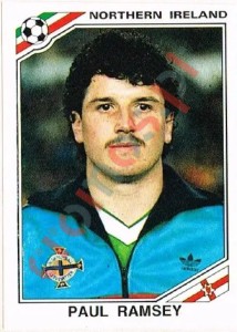282 Paul Ramsey – FIFA World Cup Mexico 1986 Panini