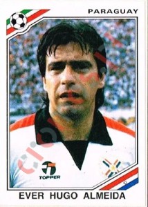 163 Ever Hugo Almeida – FIFA World Cup Mexico 1986 Panini