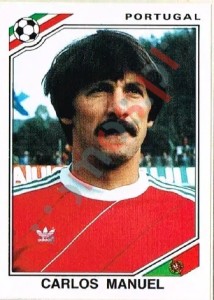 394 Carlos Manuel – FIFA World Cup Mexico 1986 Panini
