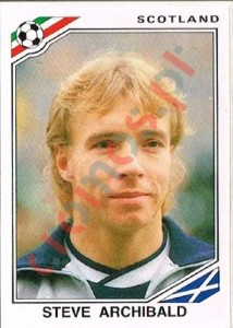 343 Steve Archibald – FIFA World Cup Mexico 1986 Panini