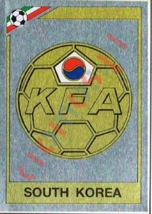 90 Badge South Korea – FIFA World Cup Mexico 1986 Panini