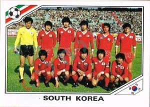 91 Team South Korea – FIFA World Cup Mexico 1986 Panini