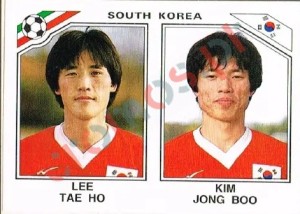 95 Lee Tae Ho - Kim Jong Boo – FIFA World Cup Mexico 1986 Panini