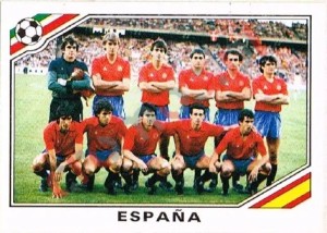 257 Team Spania – FIFA World Cup Mexico 1986 Panini