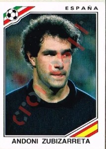 258 Andoni Zubazarreta – FIFA World Cup Mexico 1986 Panini