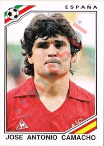 262 Jose Antonio Camacho – FIFA World Cup Mexico 1986 Panini